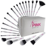Cheers Cosmetics The Pink Makeup Pina Colada 20-Piece Makeup Brush Set