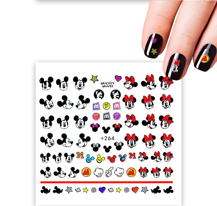LOLEDE Micky & Minnie Mouse Nail Art Sticker Set