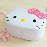 Hello Kitty Adjustable 4-Compartment Jewelry Box/Storage Container w/Mirror