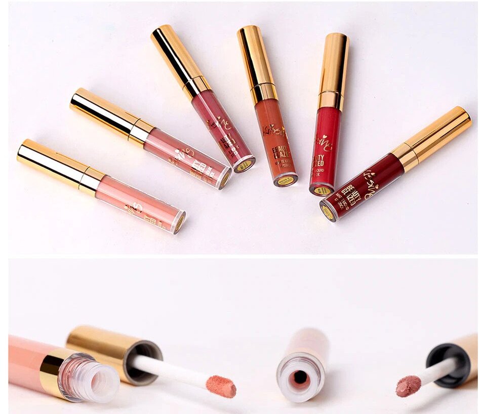 Beauty Glazed 6-Piece Matte Birthday Lip Gloss / Liquid Lipstick Set