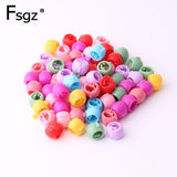 Zinq Clip-On Plastic Hair Beads (80 Pack)