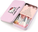 Hello Kitty 7 Piece Makeup Brush Set w/Tin