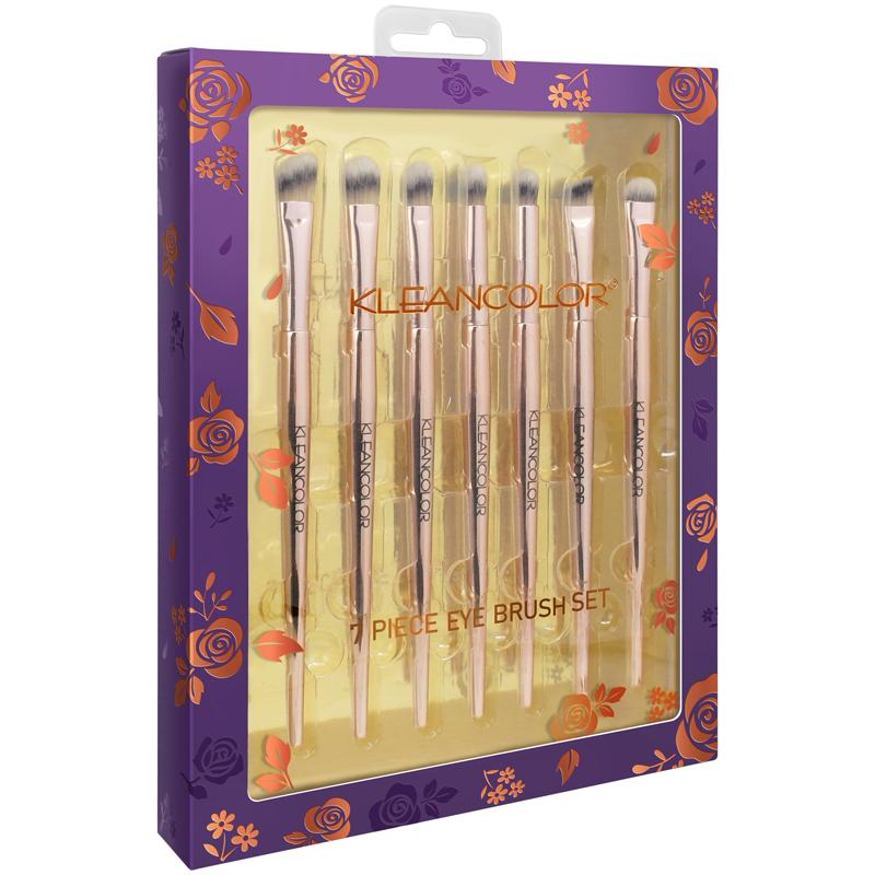 KleanColor Stop & Smell The Roses 7-Piece Eye Brush Set