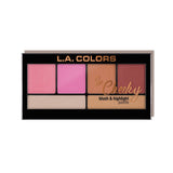 L.A. Colors So Cheeky Blush & Highlight Palette