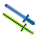 Minecraft Style LED Light-Up Pixel Sword w/Sound FX