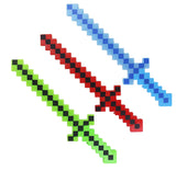 Minecraft Style LED Light-Up Pixel Sword w/Sound FX
