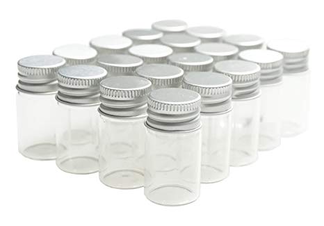 Crafter's Square Mini Glass Containers 5-Pack (6ml)