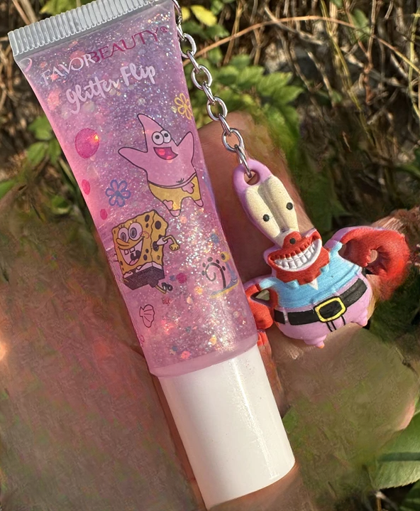 Favor Beauty X Spongebob Squarepants Glitter Flip Lip Gloss Chikabellas