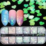 Holographic Nail Art Case - Hearts, Smilies, & More