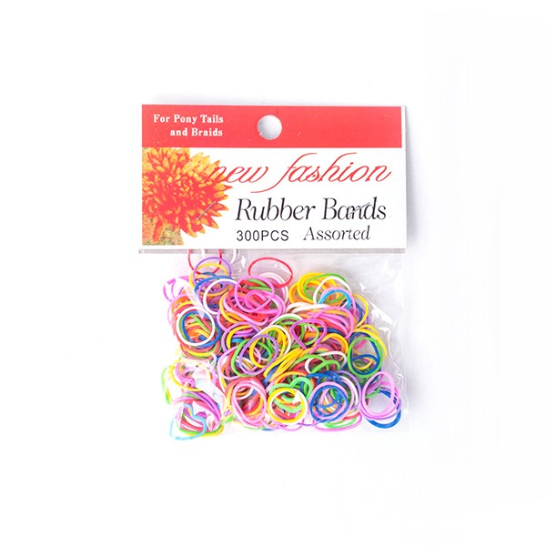 New Fashion Braid & Ponytail Rubber Bands (300ct)