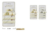 Princess Accessories 4-Piece Pearl Hair Clip Set