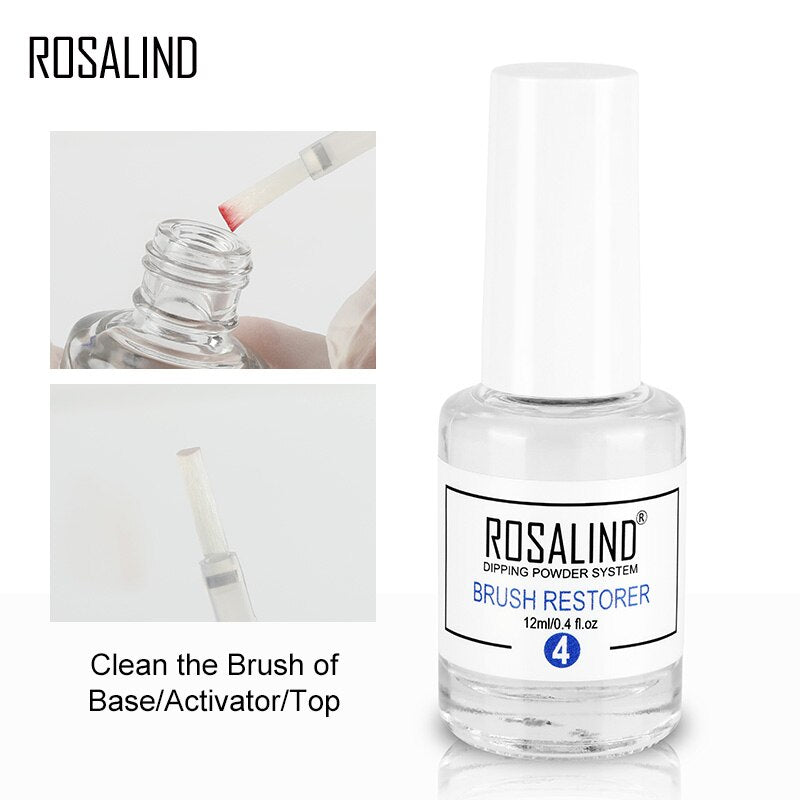 Rosalind Nails Dipping Powder Brush Cleaner & Restorer (12ml)