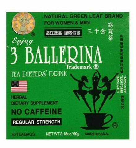 3 Ballerina Dieters Tea Bags