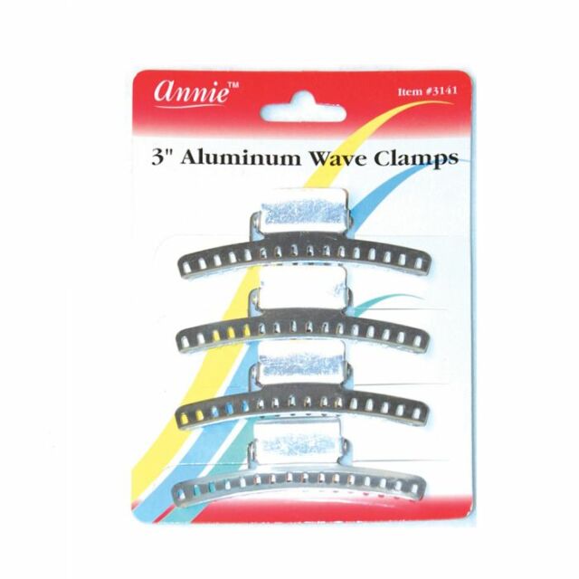 Annie Aluminum Wave Clamps 3" 4-Pack