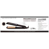 Tyche Gold Double Coated Gold Ceramic Flat Iron (1 1/2")