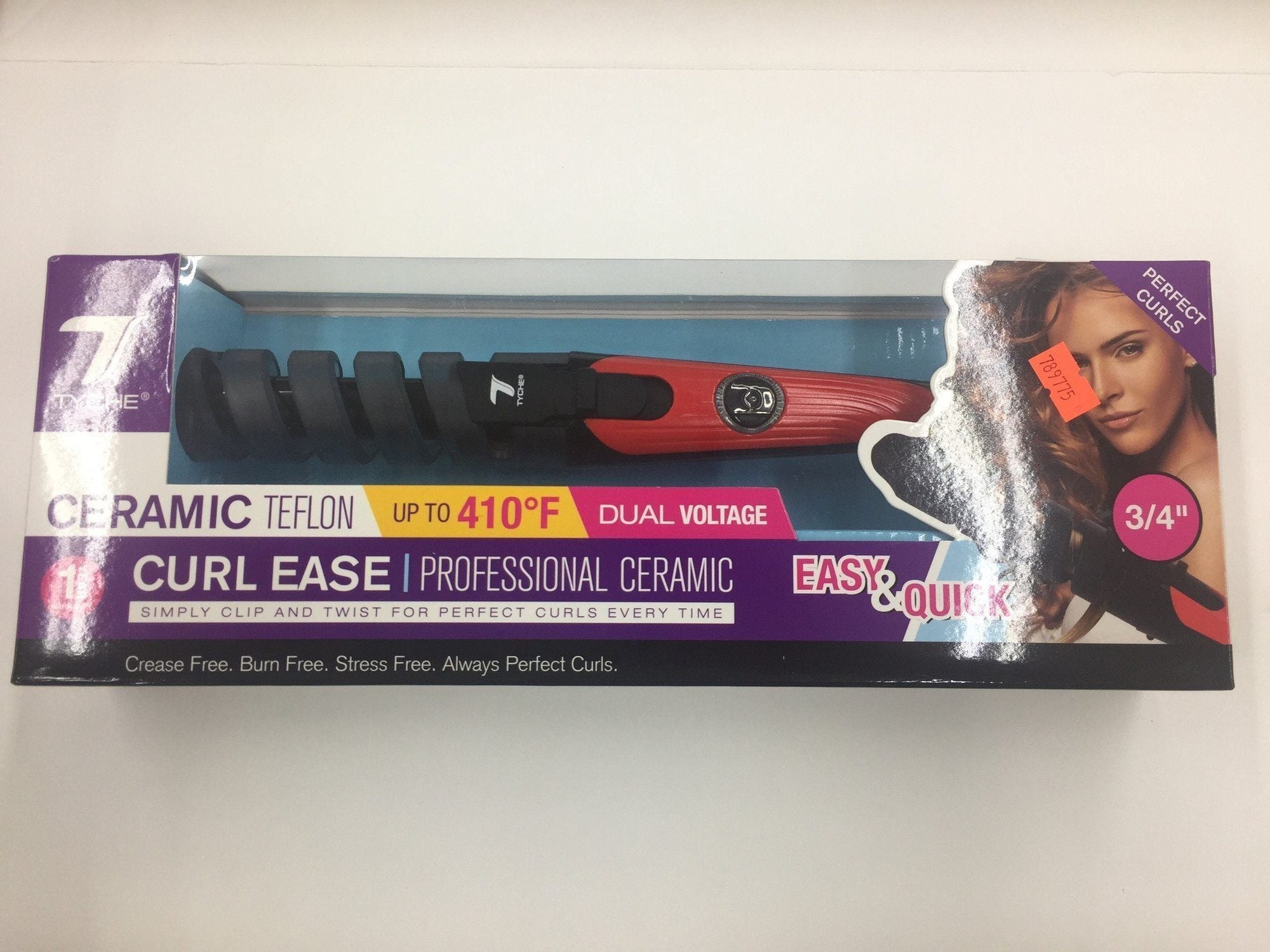 Tyche Curl Ease Professional Ceramic Teflon Curling Iron (3/4")