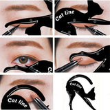Zinq Cat Line Eyebrow / Eyeliner Stencil Set (2 Pieces)